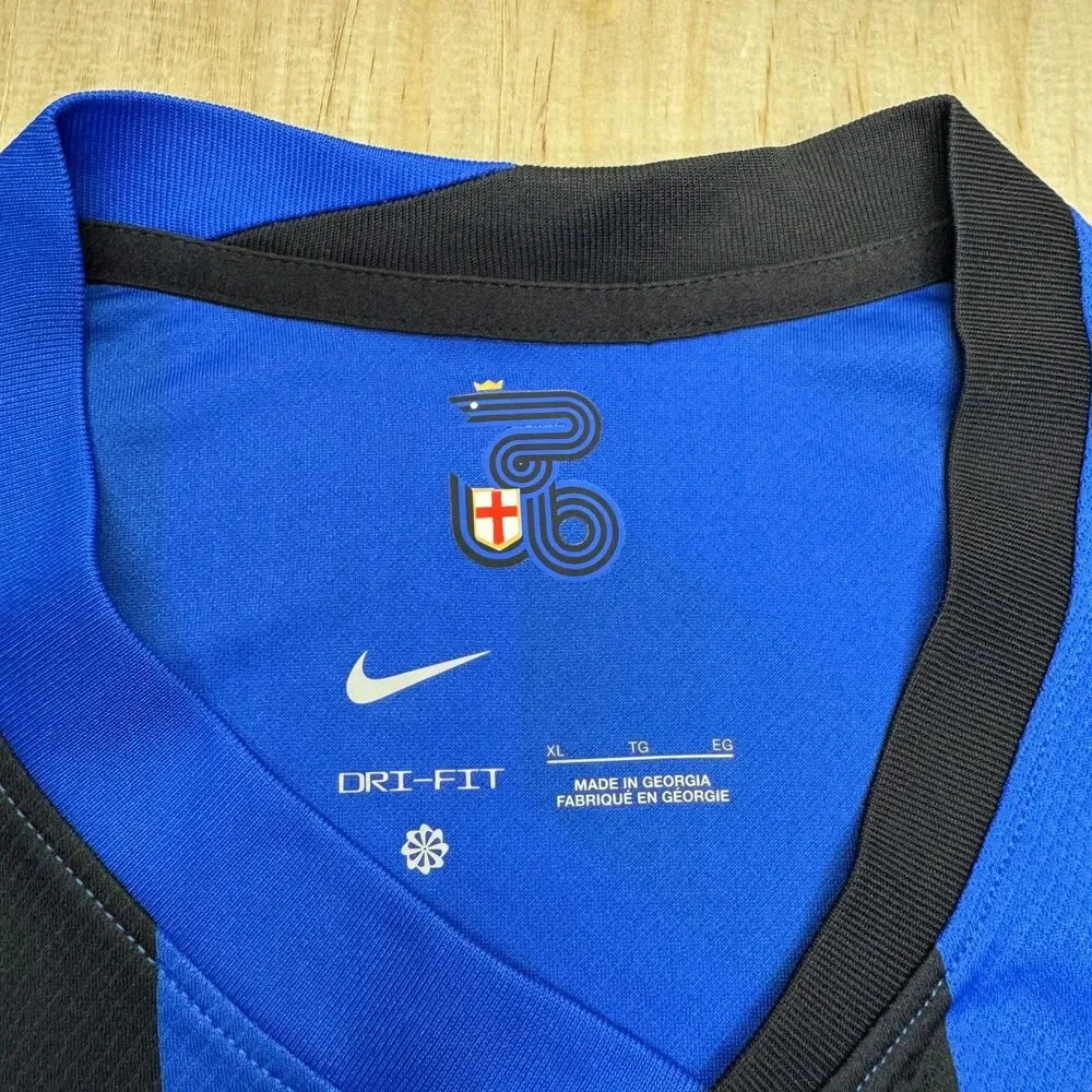 NEW Inter Milan Nike 2024/2025 Stadium Home Soccer Jersey Sz XL Mens